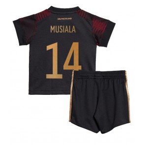 Germany Jamal Musiala #14 Replica Away Stadium Kit for Kids World Cup 2022 Short Sleeve (+ pants)